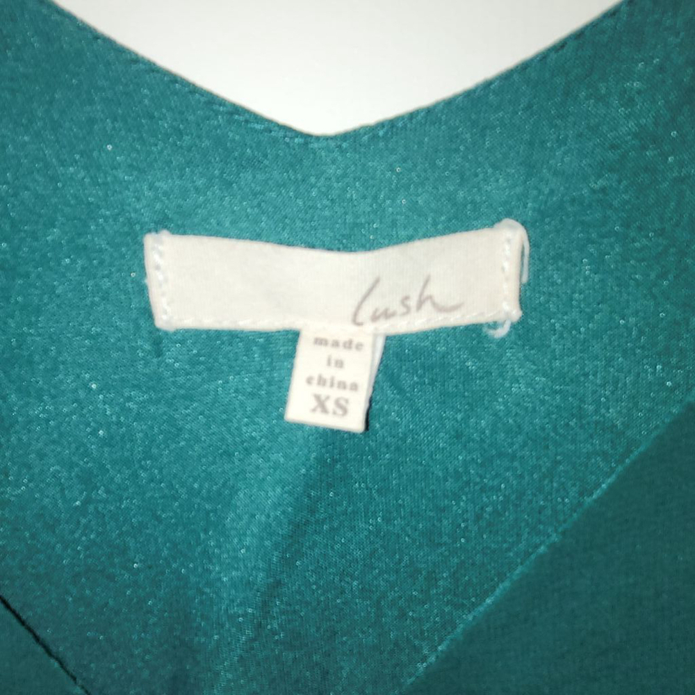 Women's Lush XS Teal Dress - Picture 6 of 9